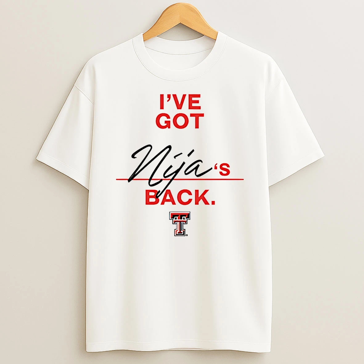 Nijaree Canady Texas Tech Ive Got Nijas Back T Shirt