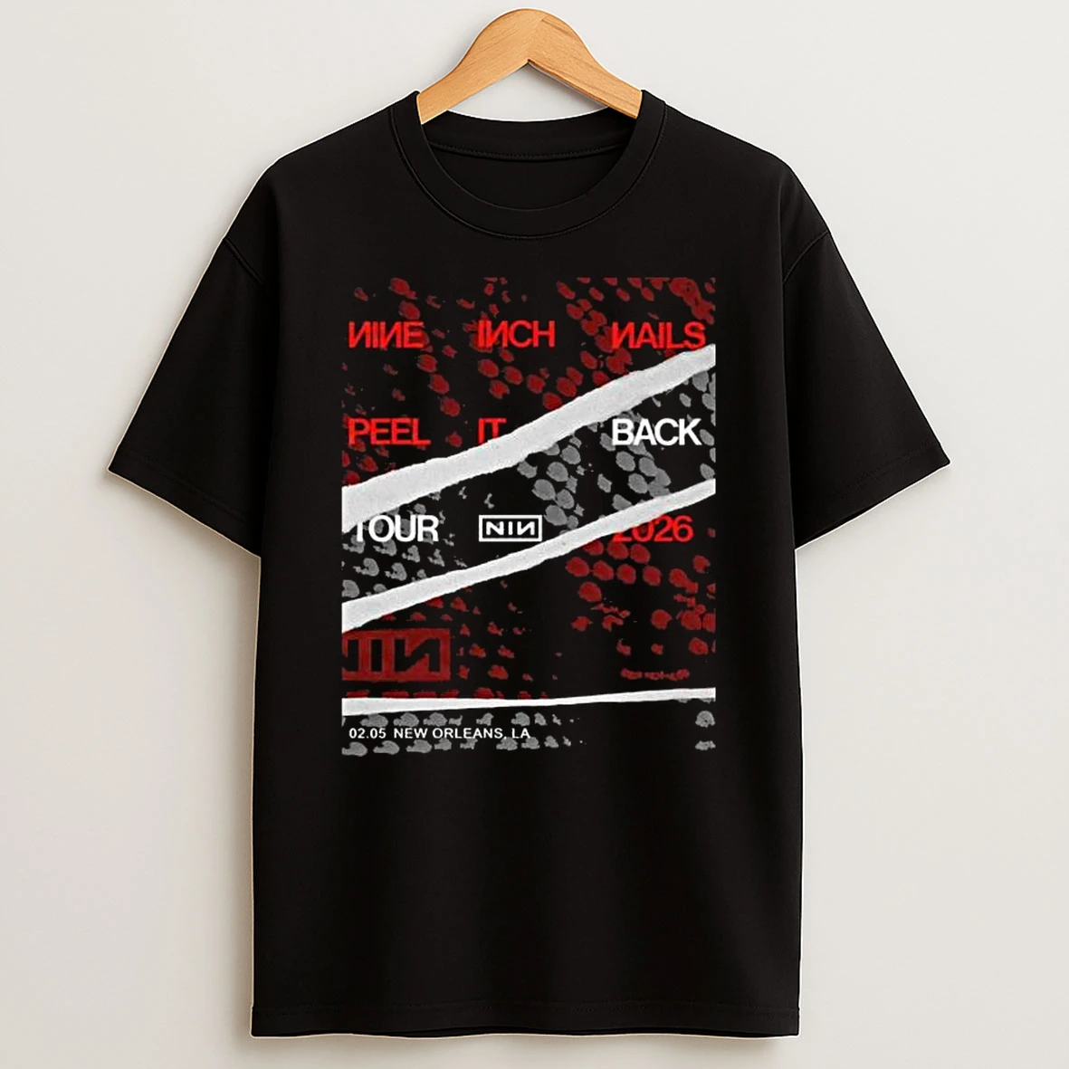 Nine Inch Nails Peel It Back New Orleans La February 5 2026 T Shirt