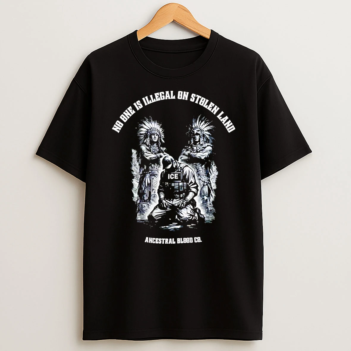 No One Is Illegal On Stolen Land Fck Ice Native T Shirt