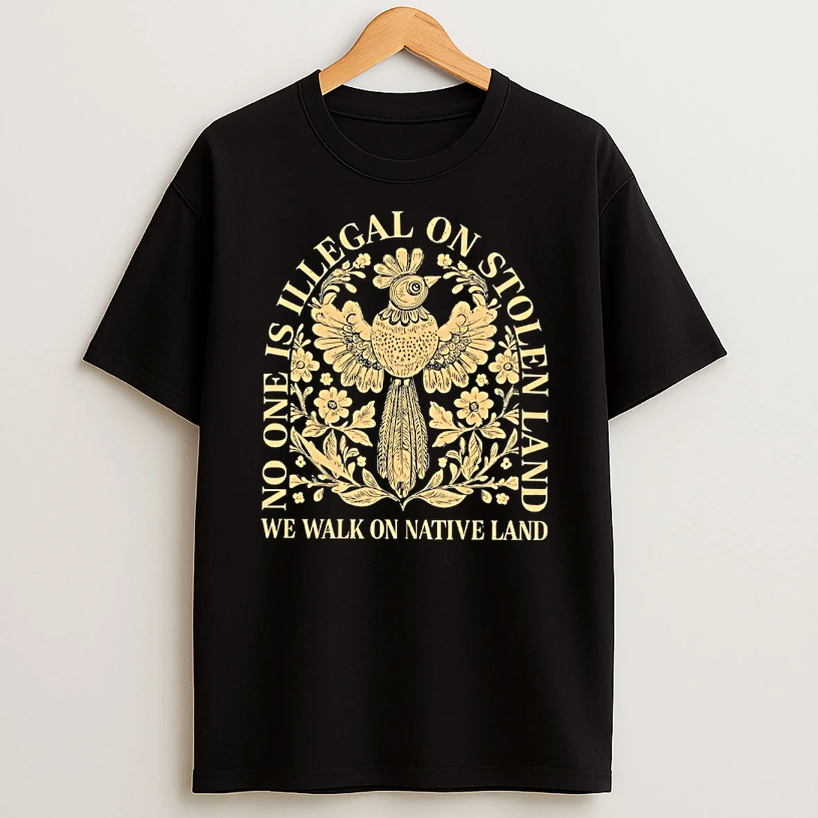 No One Is Illegal On Stolen Land We Walk On Native Land Billie Eilish T Shirt