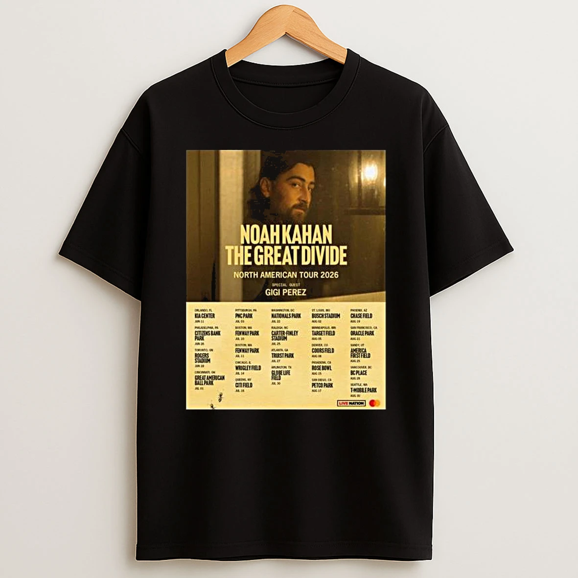 Noah Kahan North American Tour 2026 T Shirt