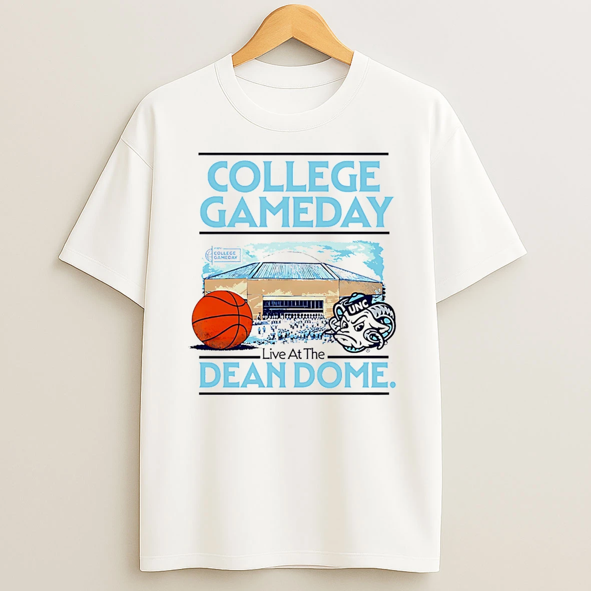 North Carolina Tar Heels Basketball College Gameday Unc Dean Dome T Shirt
