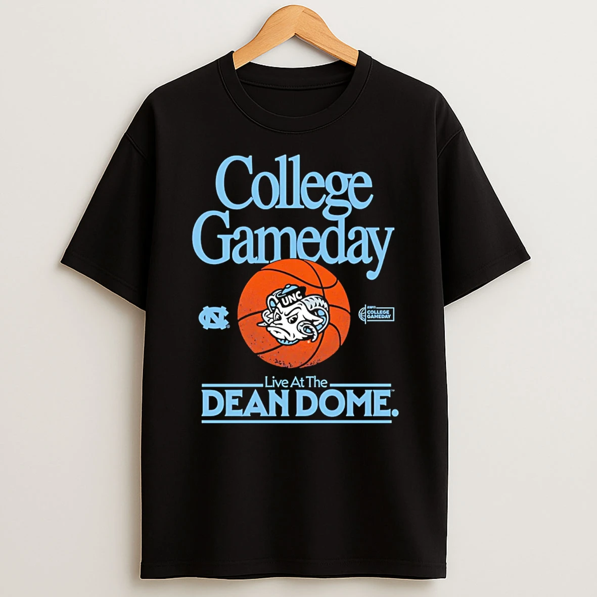 North Carolina Tar Heels Basketball College Gameday Live At The Dean Dome T Shirt