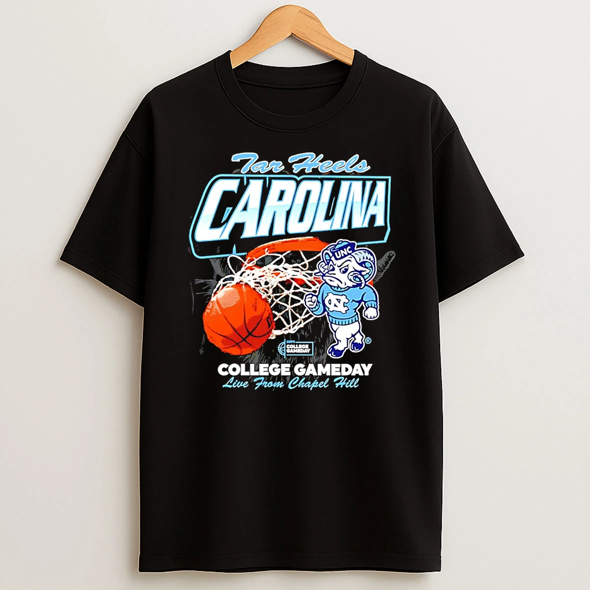 North Carolina Tar Heels Chapel Hill Basketball College Gameday T Shirt