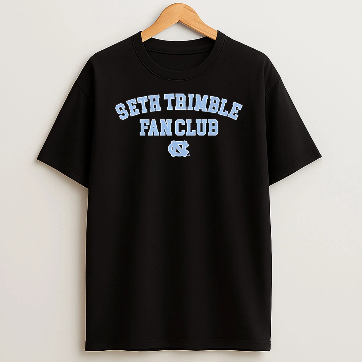 North Carolina Tar Heels Basketball Seth Trimble Fan Club Vintage T Shirt