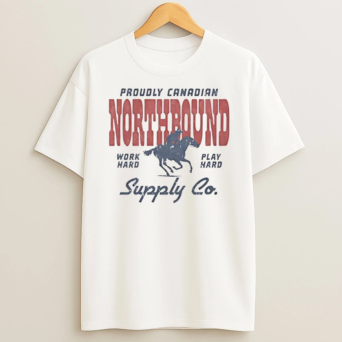 Northbound Rural Canada Work Hard Play Hard Supply Co T Shirt