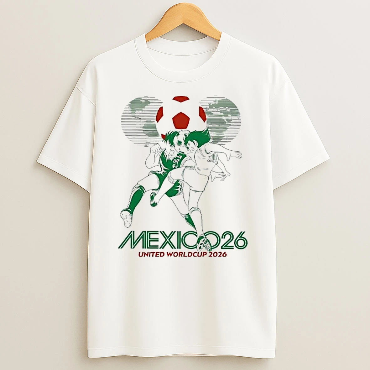 Nostalgia Shirts Mexico 26 Captain Tsubasa United Worldcup 2026 Graphic T Shirt