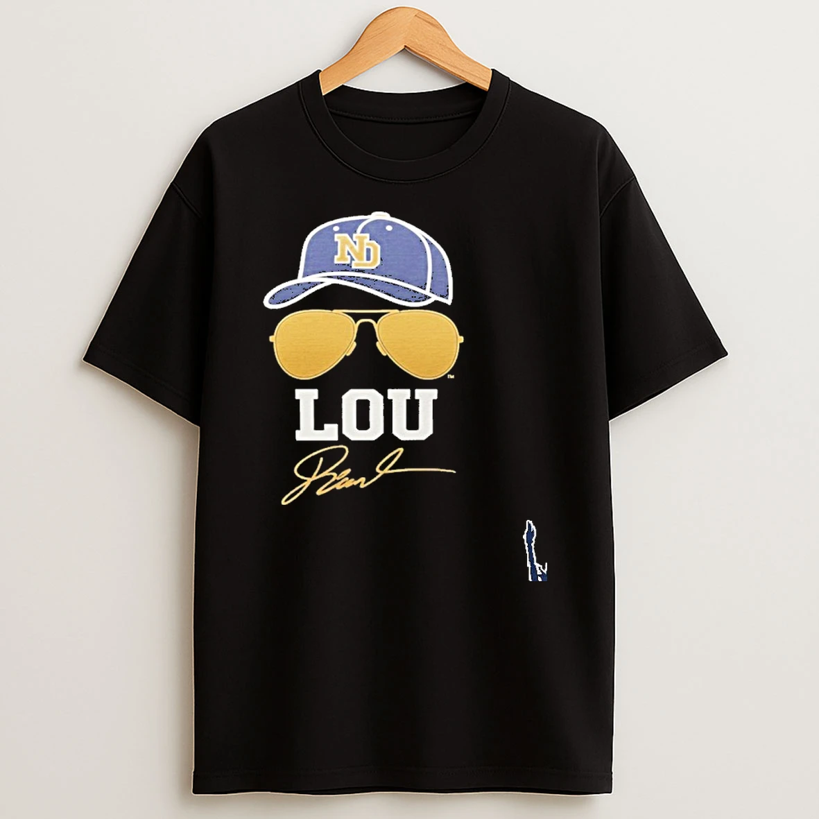 Notre Dame Lou Holtz Coach Signature T Shirt