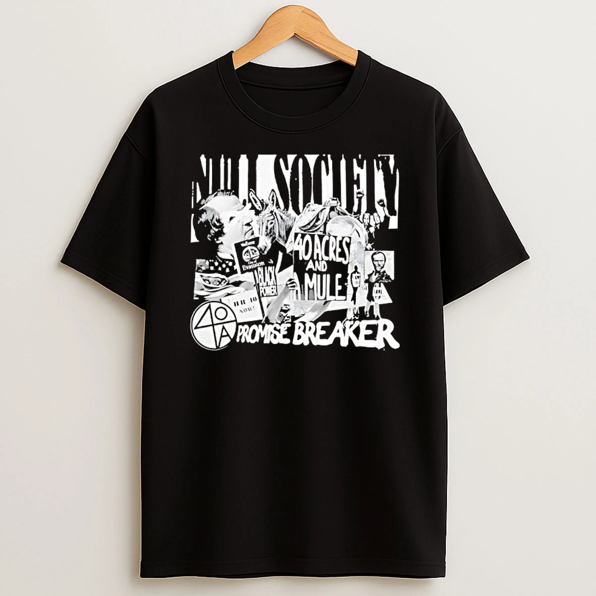 Null Society 40 Acres And Mule Promise Breaker Graphic T Shirt