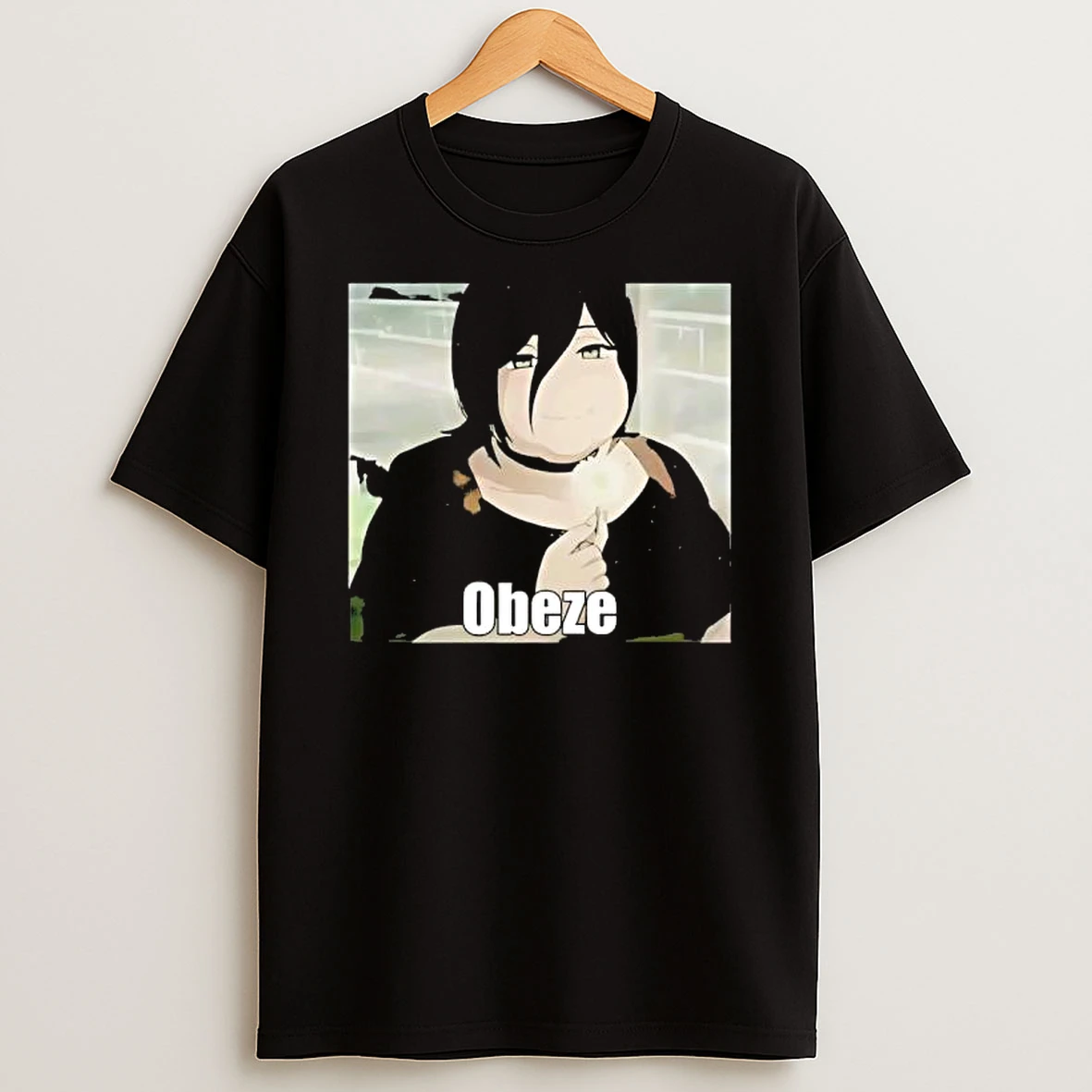Obese Anime Graphic T Shirt