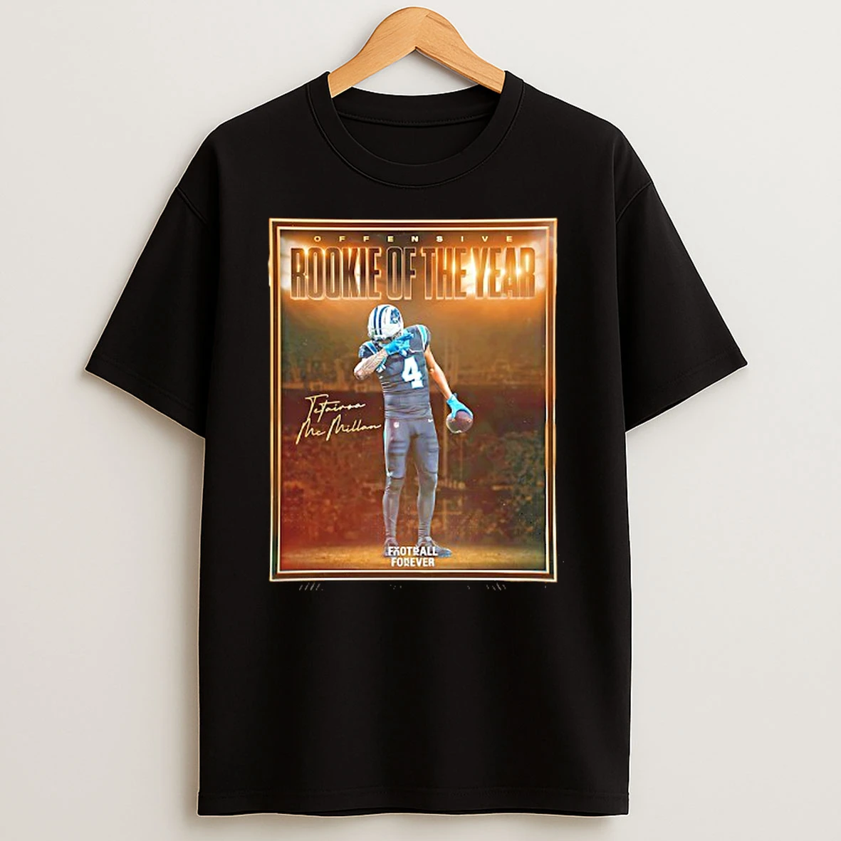Offensive Rookie Of The Year Tetairoa Mcmillan Carolina Panthers Signature T Shirt