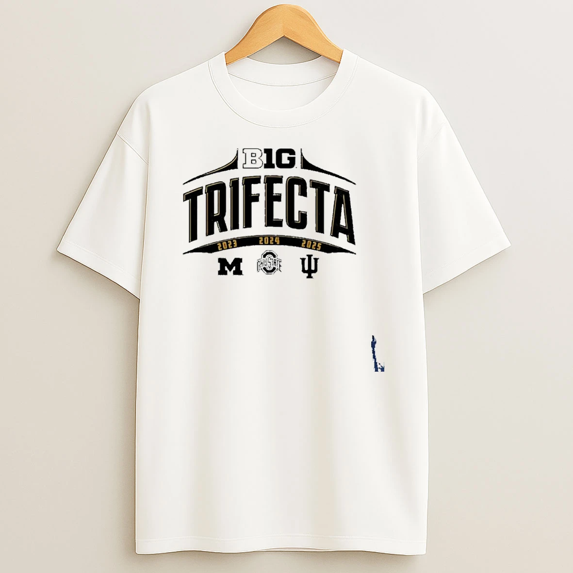 Ohio State Michigan And Indiana Big Ten Trifecta T Shirt