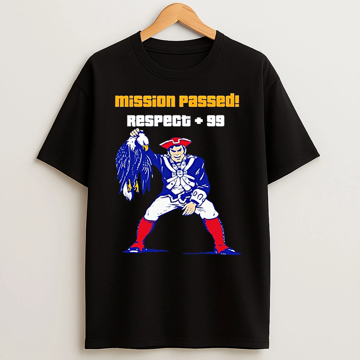 Pat Patriot New England Patriots Afc Champions 2026 Mission Passed Respect 99 T Shirt