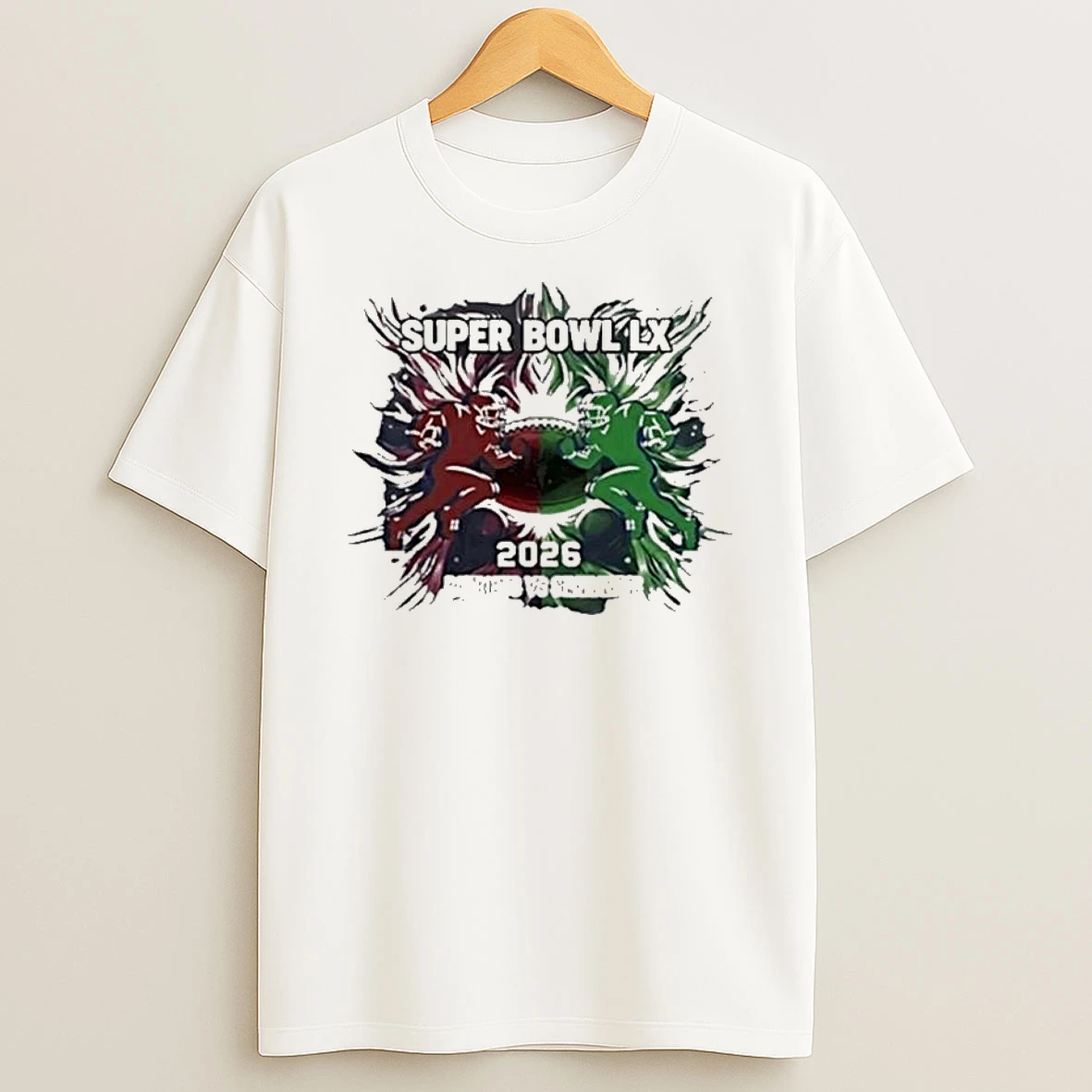 Patriots Vs Seahawks Football Super Bowl Lx 2026 Vintage T Shirt