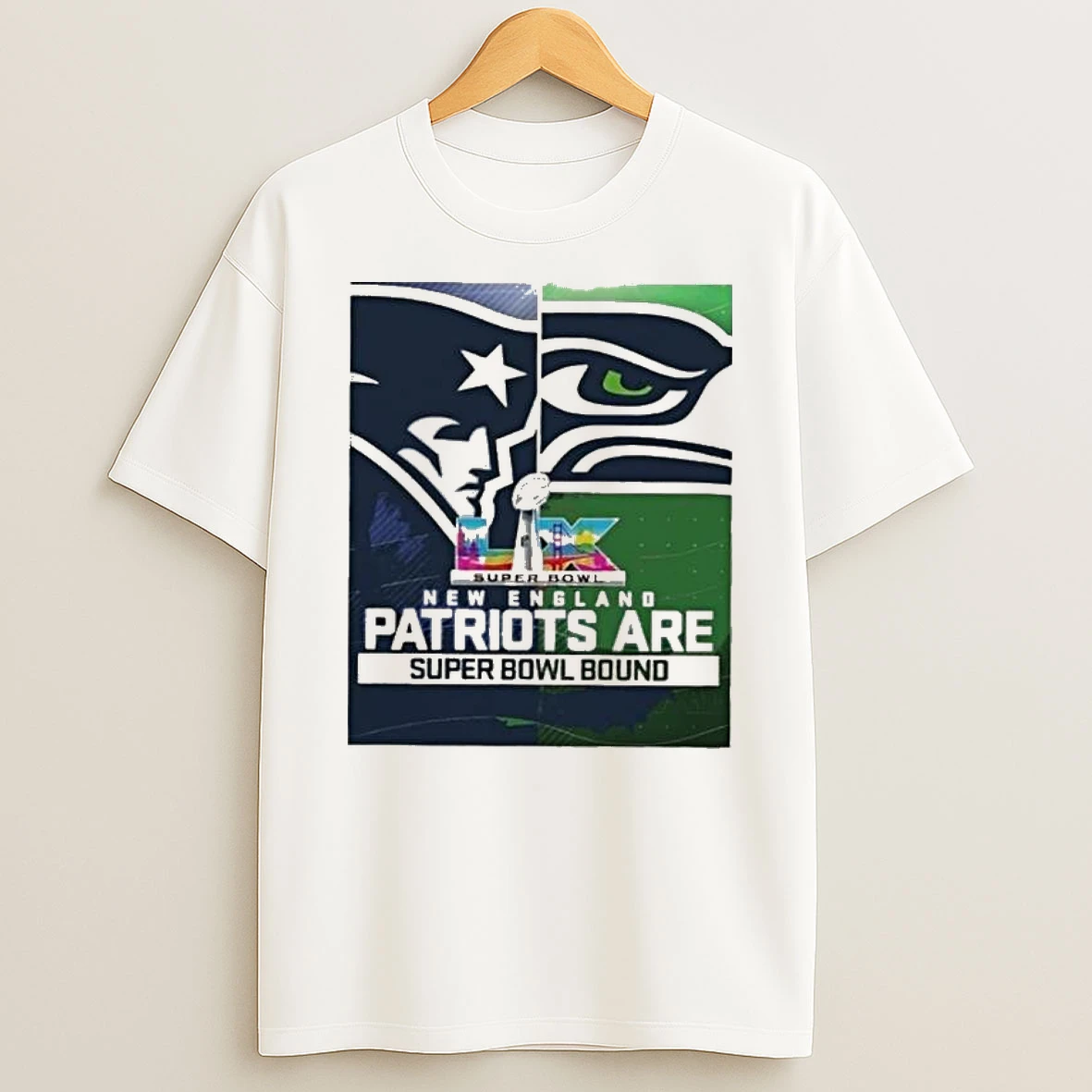 Patriots Vs Seahawks Super Bowl Lx 2026 Bound T Shirt
