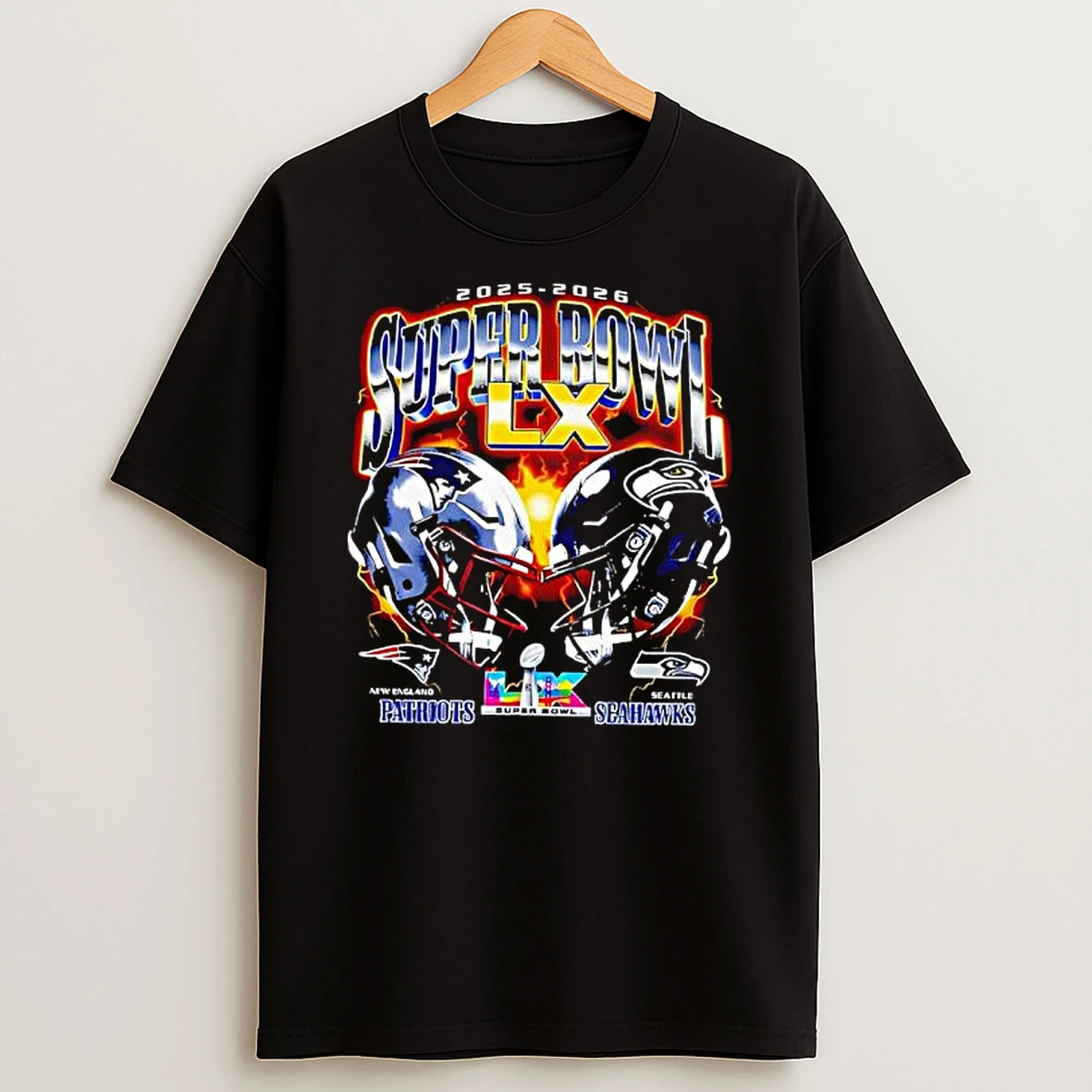 Patriots Vs Seahawks Super Bowl Lx 2025 2026 Champions T Shirt