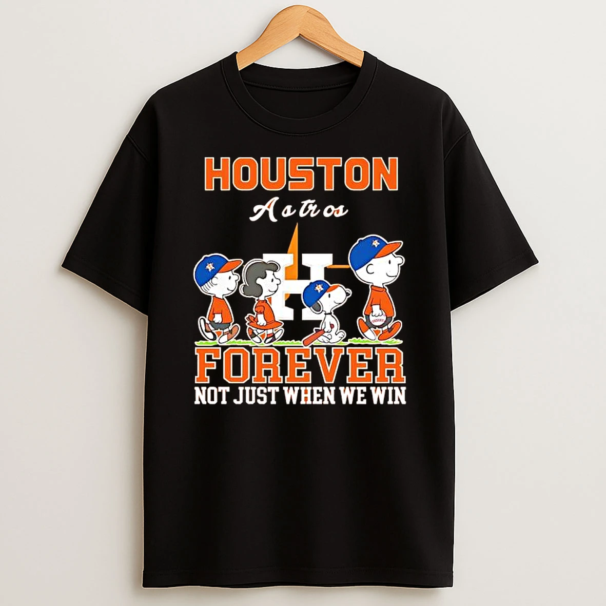 Peanuts Characters X Houston Astros Forever Not Just When We Win T Shirt