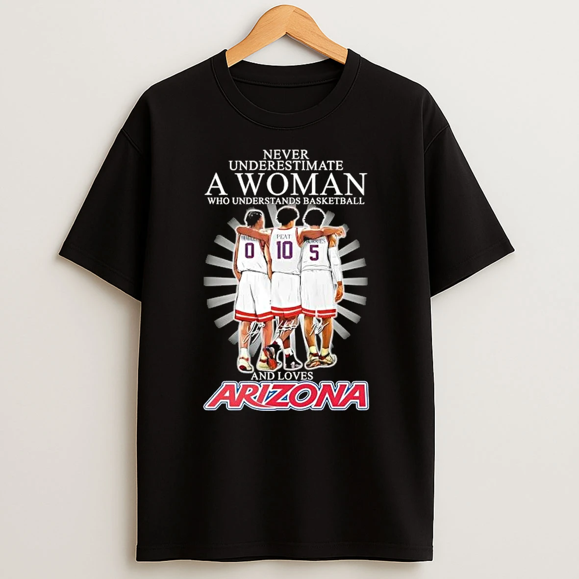 Peat And Legends Never Underestimate A Woman Who Understands Basketball And Loves Arizona Wildcats T Shirt