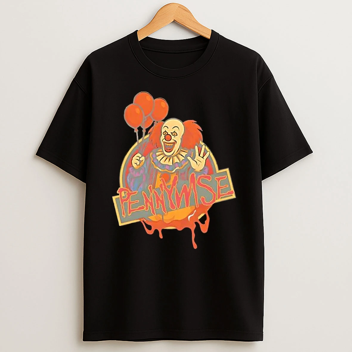Pennywise Horror Clown Creepy Killer Clown Graphic T Shirt