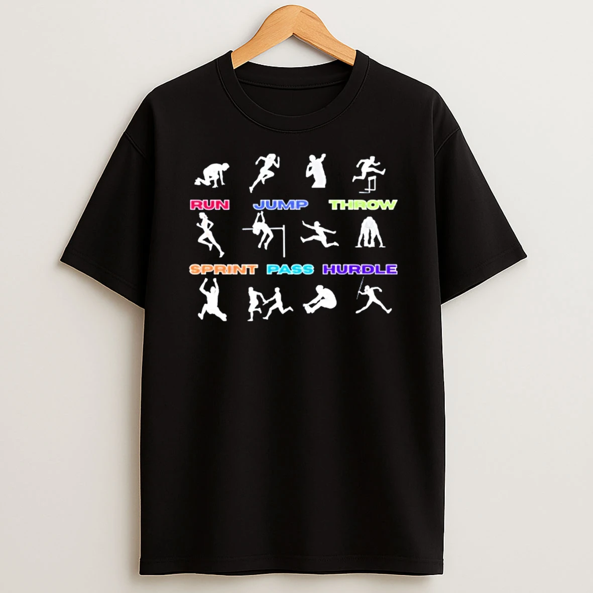 Personalized Track Run Jump Throw Sprint Pass Hurdle T Shirt