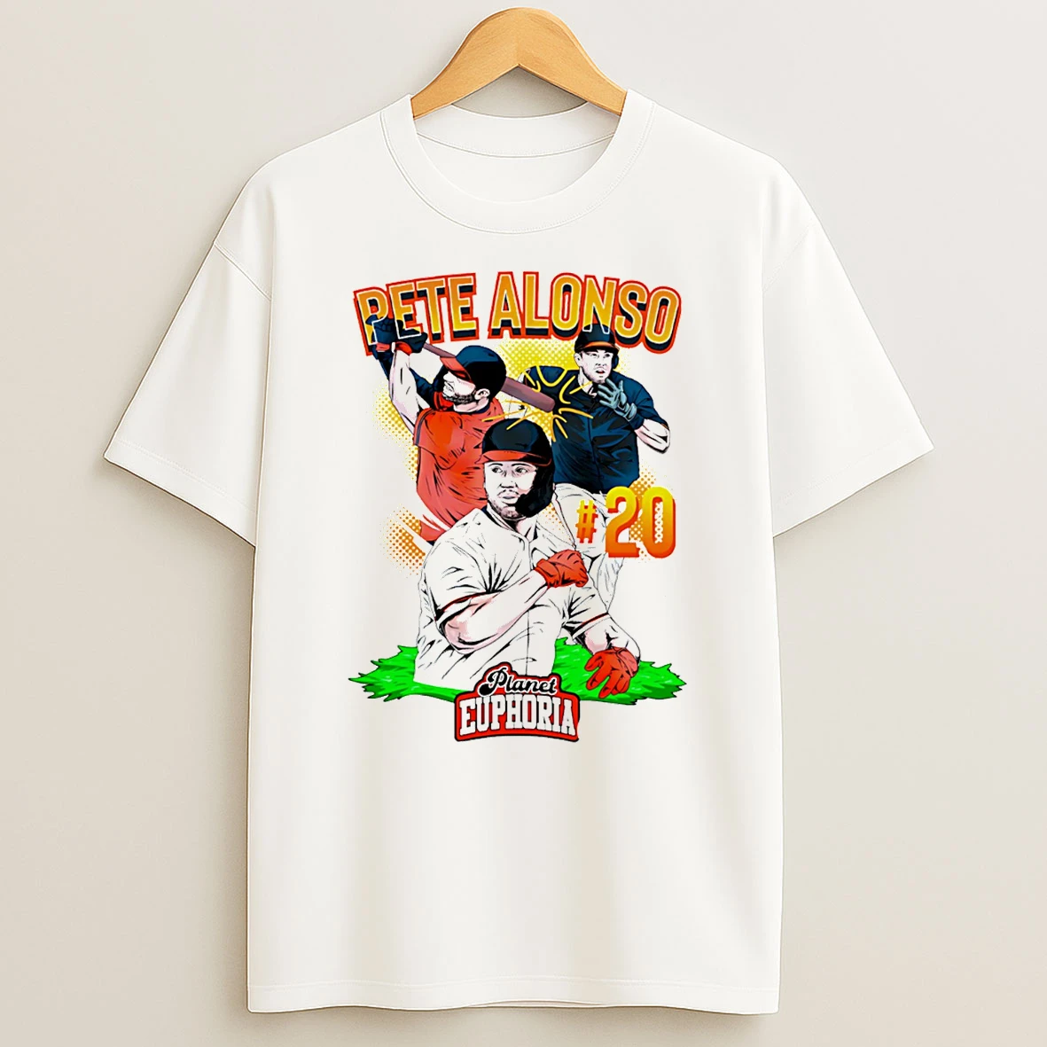 Pete Alonso Baltimore Orioles Hand Drawn Artwork T Shirt