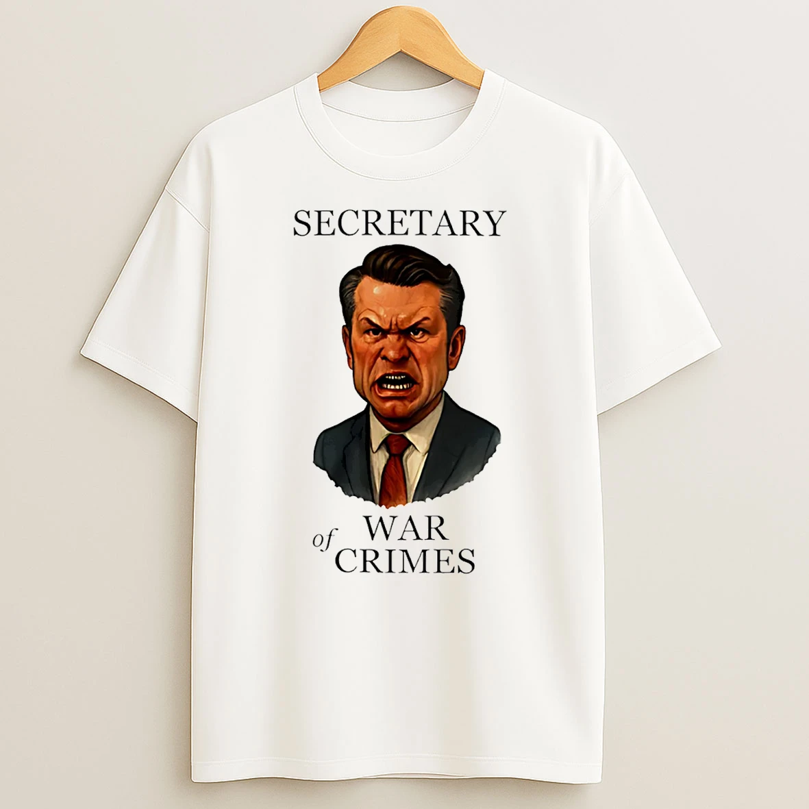 Pete Hegseth Secretary Of War Crimes T Shirt