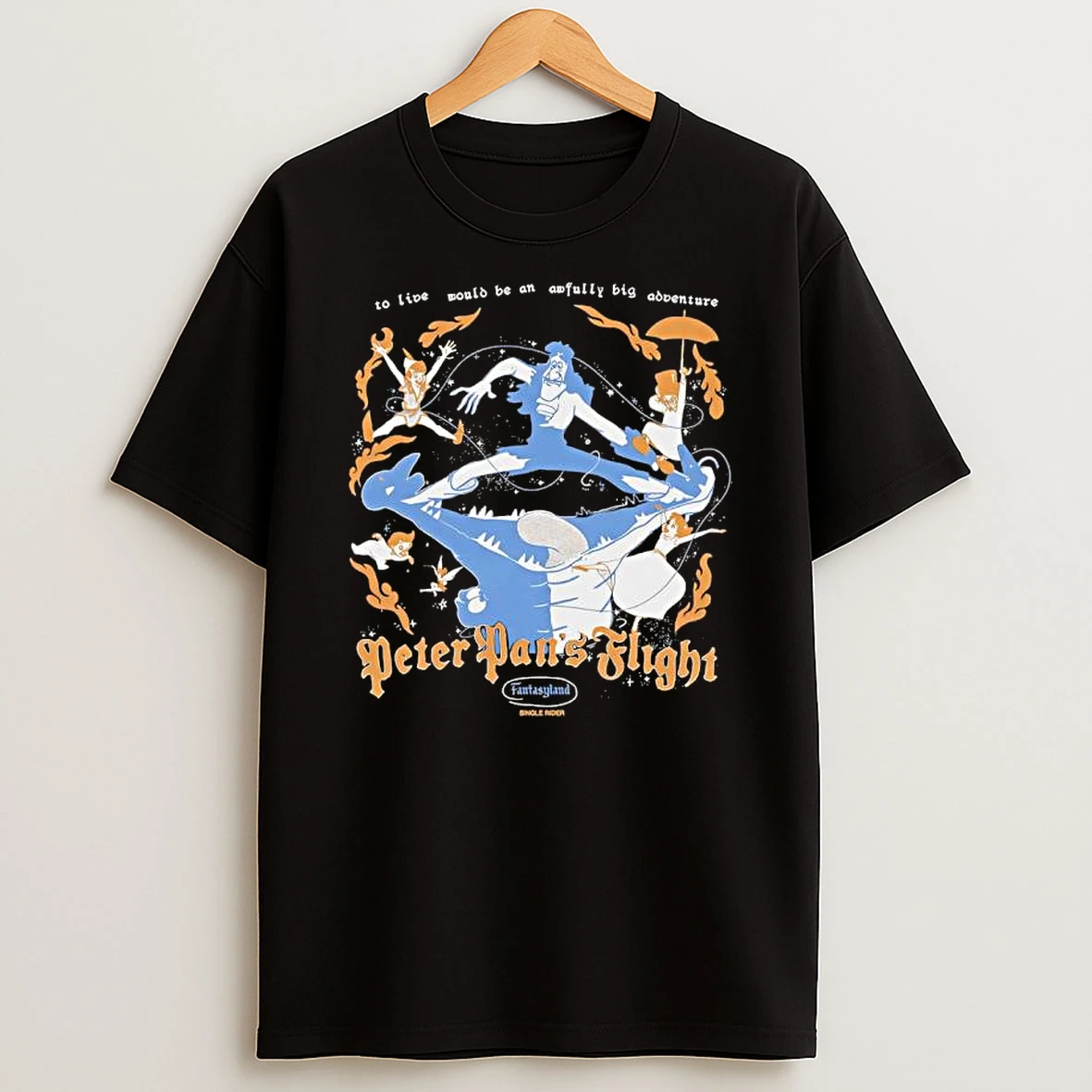 Peter Pans Flight In Fantasyland Graphic T Shirt