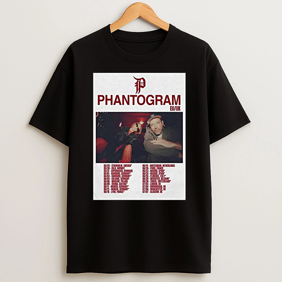 Phantogram 2026 Eu Uk Tour T Shirt