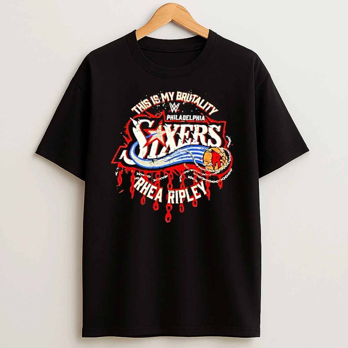 Philadelphia 76ers Rhea Ripley This Is My Brutality T Shirt