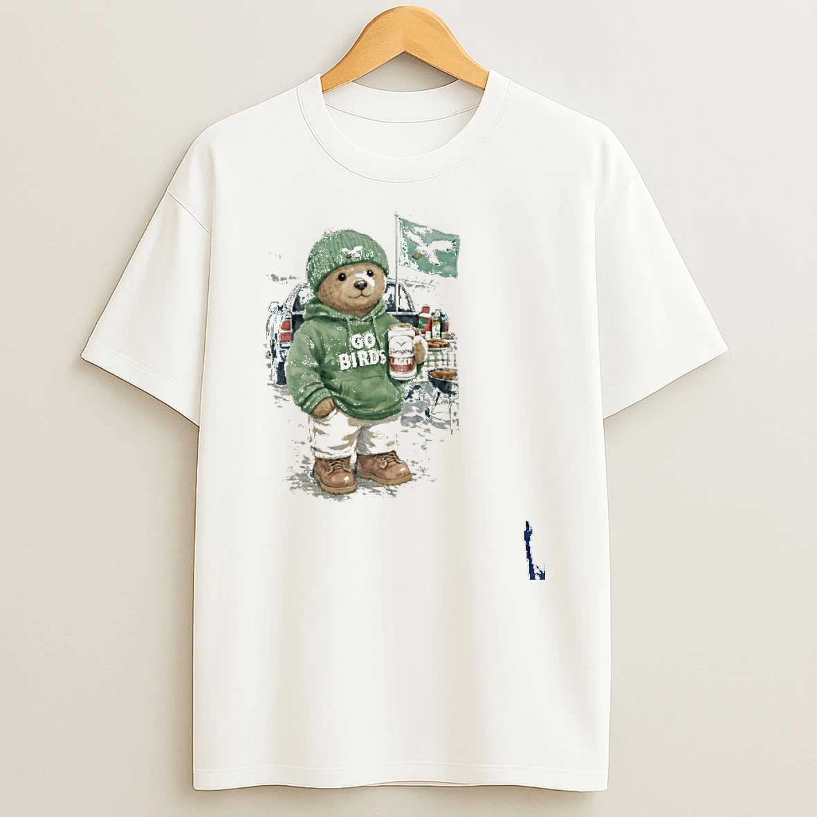 Philadelphia Eagles Tailgating Bear T Shirt
