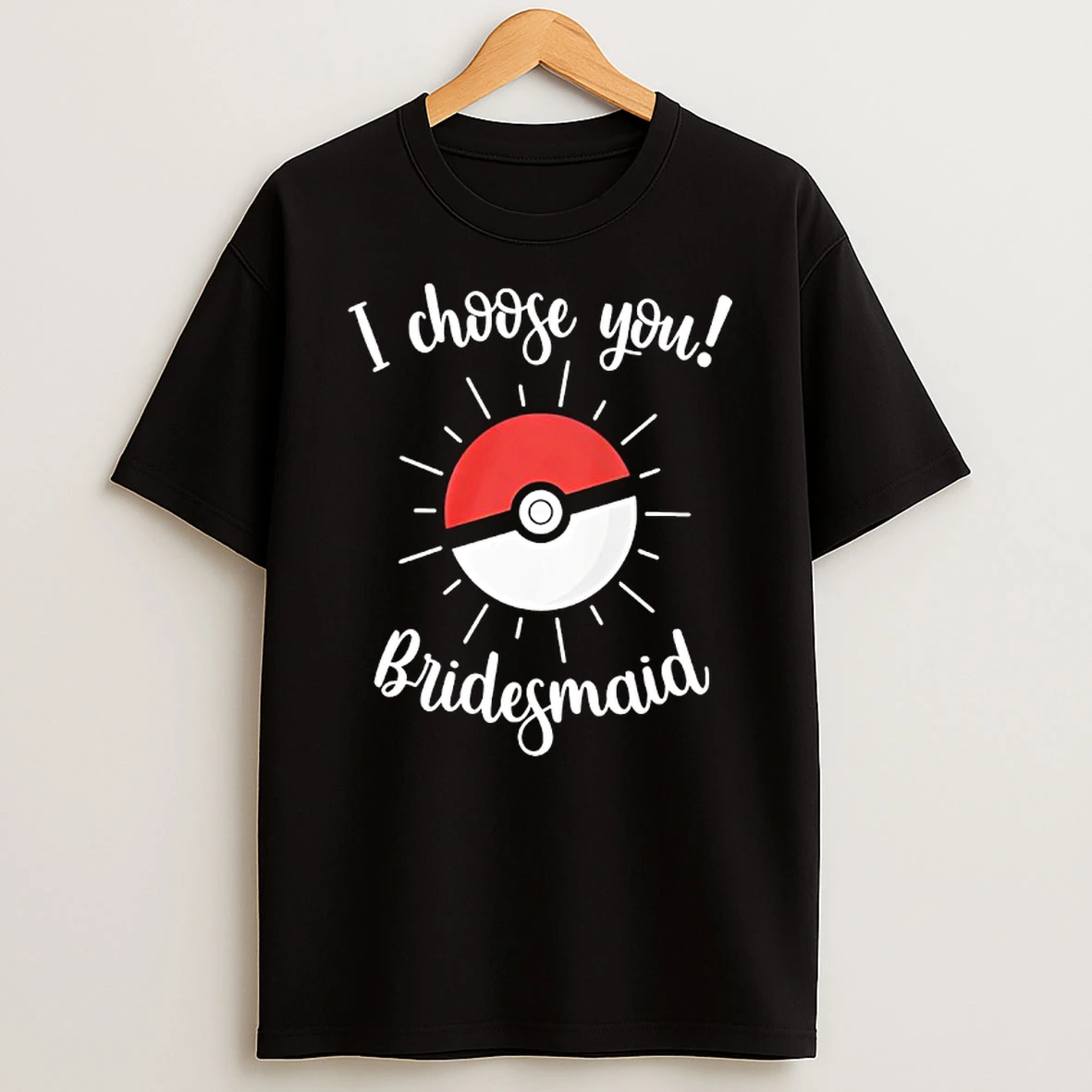 Pokemon Wedding Matching Bridal Party T Shirt
