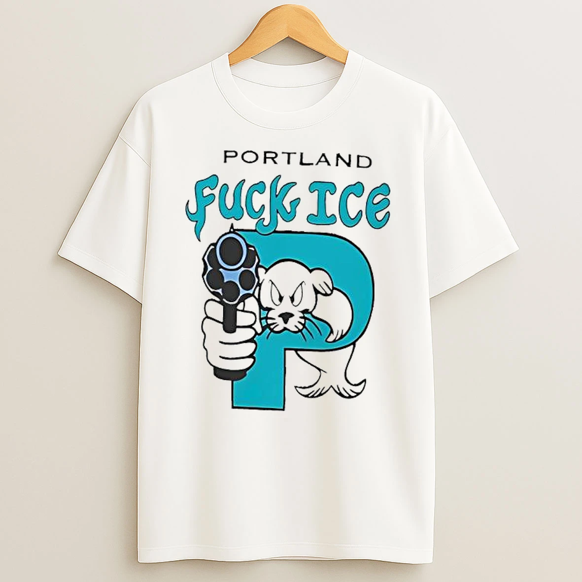 Portland Fuck Ice Graphic T Shirt