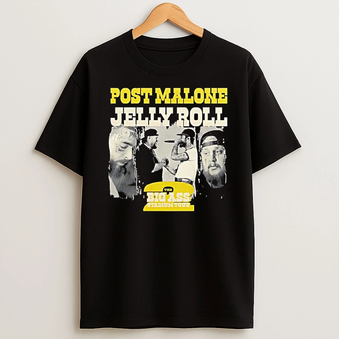 Post Malone X Jelly Roll The Big Ass Stadium Tour Graphic T Shirt