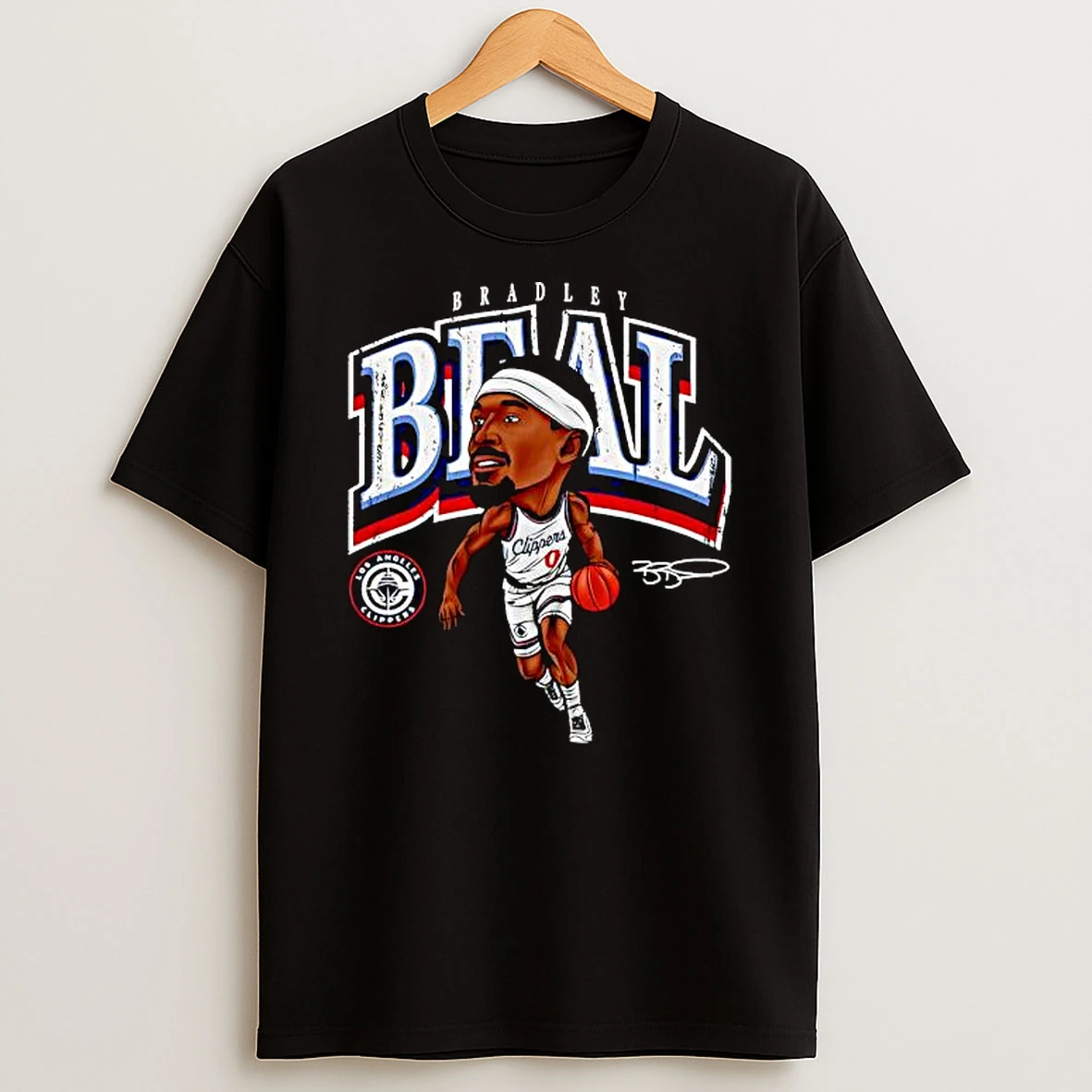 Premium Bradley Beal Los Angeles Clippers Signature Caricature T Shirt