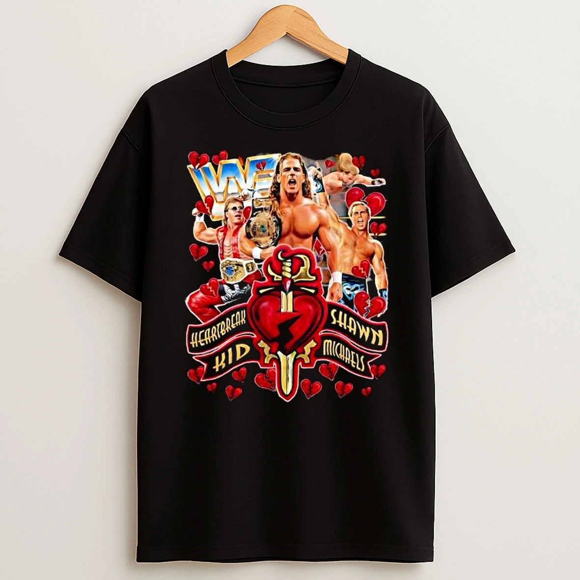 Premium Shawn Michaels Heartbreak Kid Wwf Intercontinental Champion T Shirt