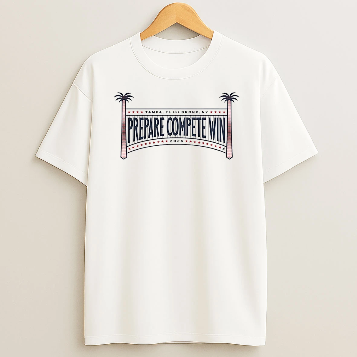 Prepare Compete Win 2026 Bronx Ny Baseball Spring Training T Shirt