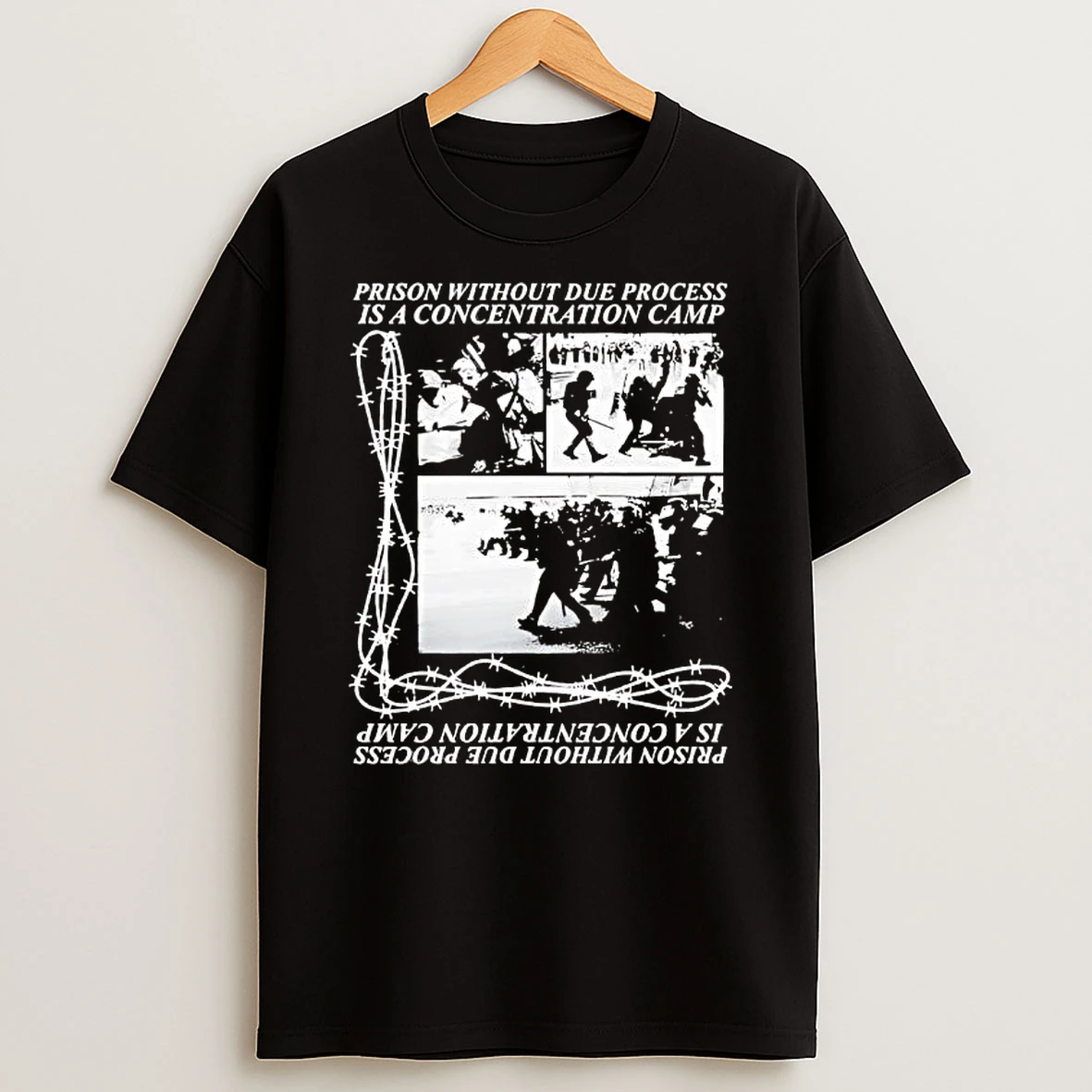 Prison Without Due Process Is A Concentration Camp Graphic T Shirt