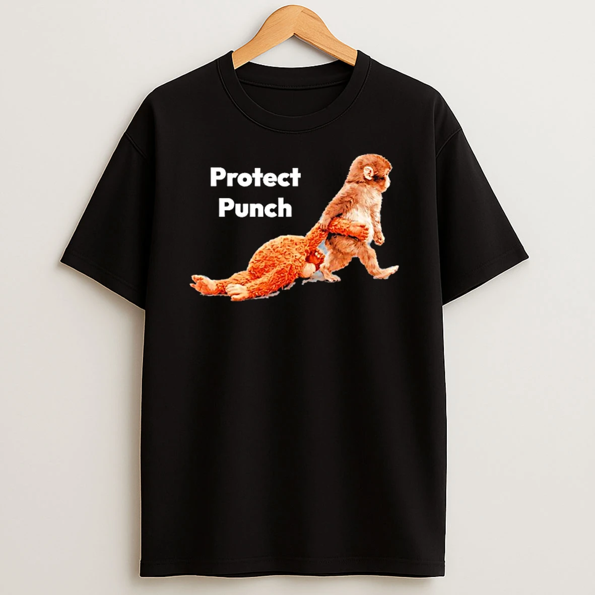 Protect Baby Monkey Punch T Shirt