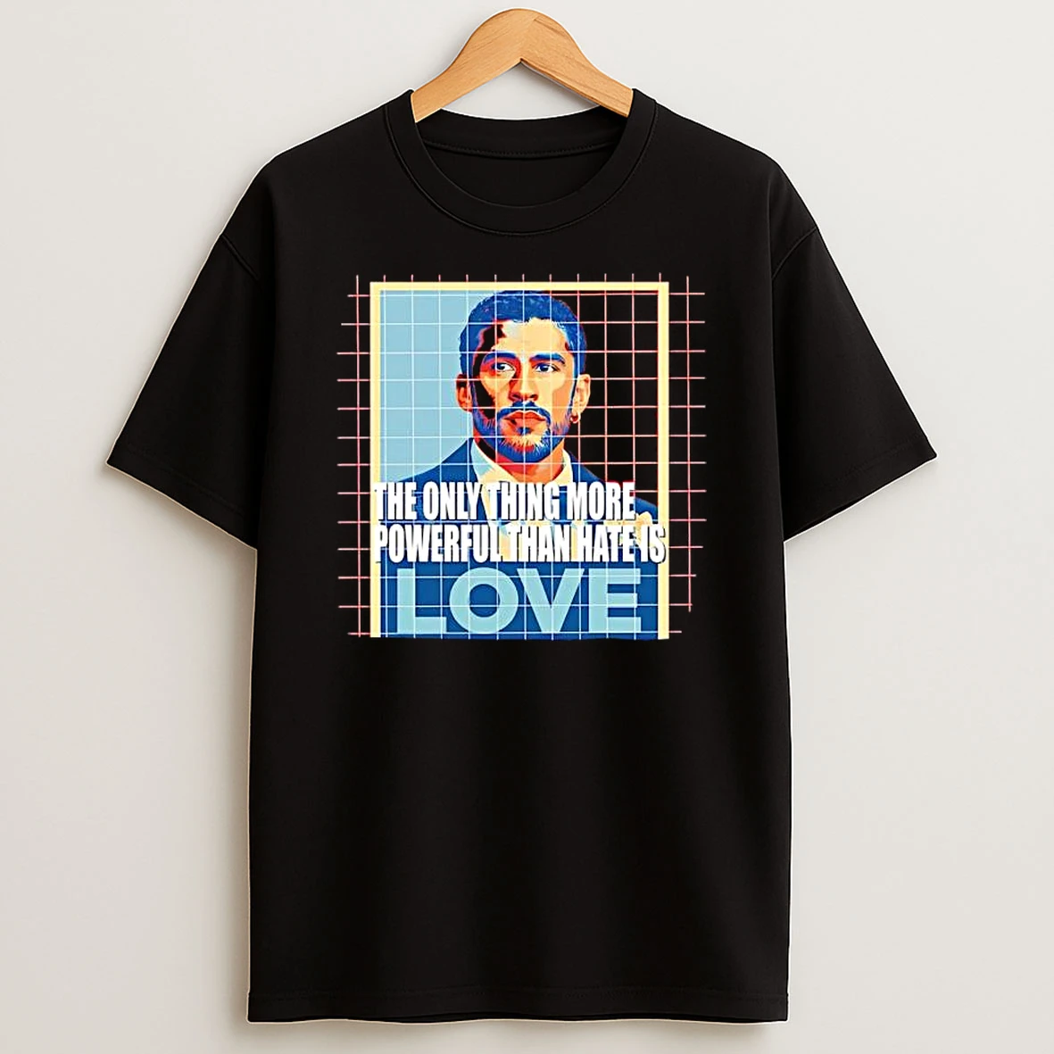 Puerto Rico The Only Thing More Powerful Than Hate Is Love Graphic T Shirt