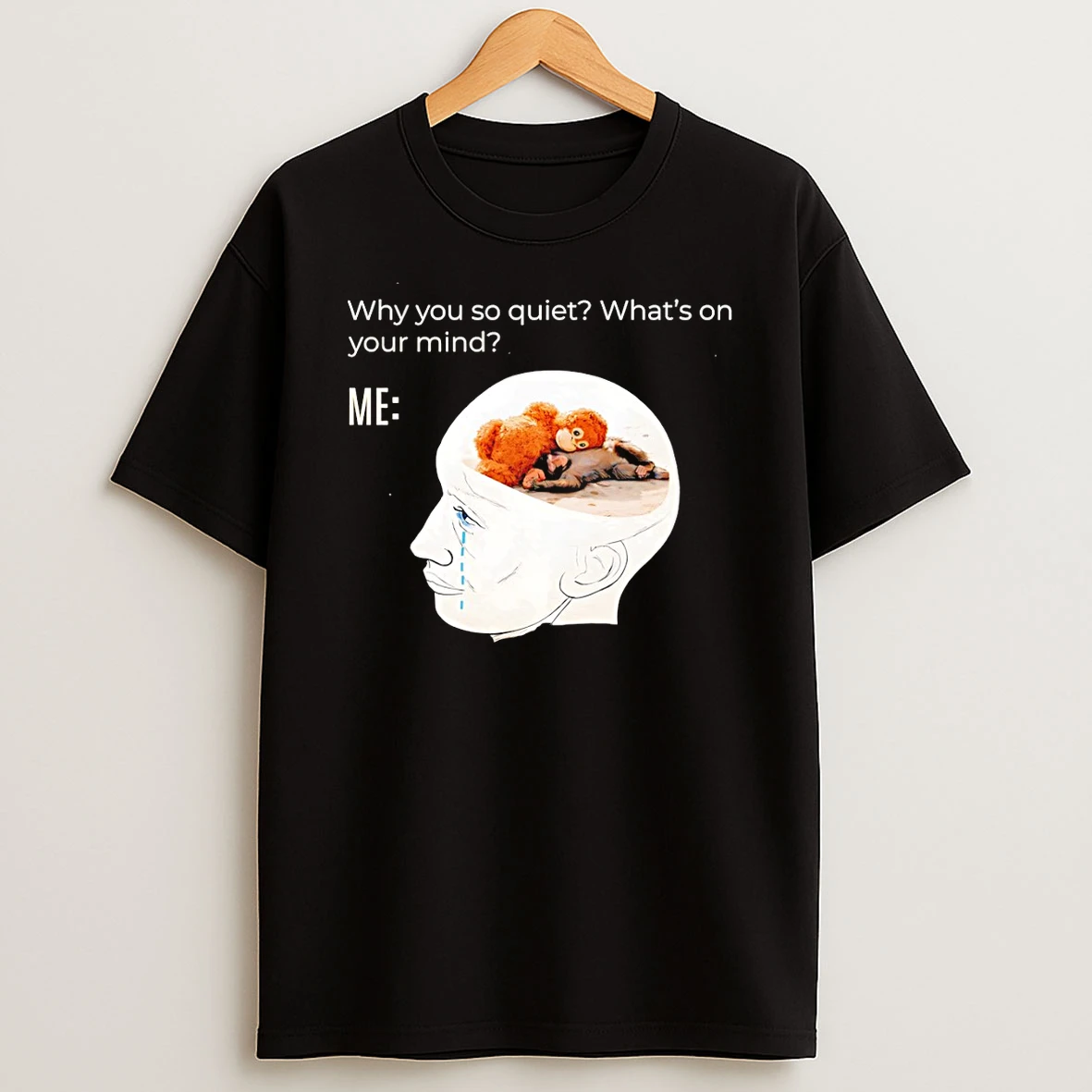 Punch Monkey Why You So Quiet Whats On Your Mind T Shirt