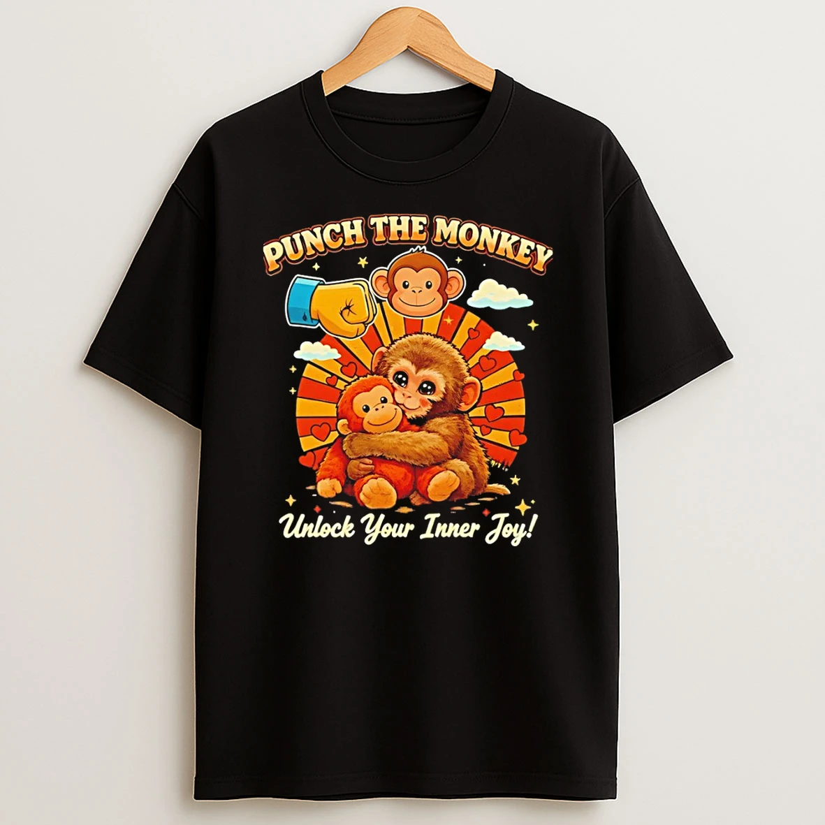 Punch The Monkey Unlock Your Inner Joy Vintage T Shirt