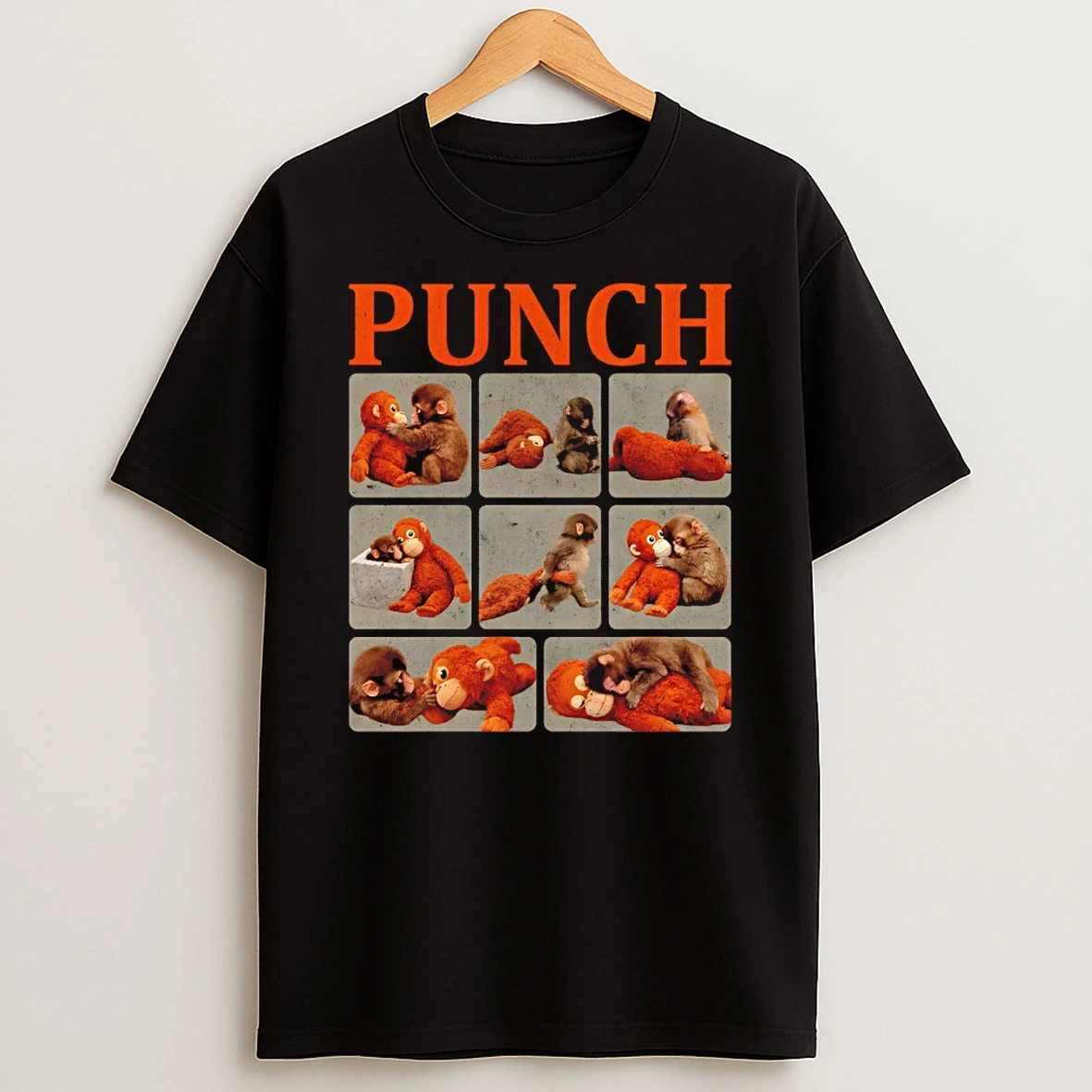 Punch The Monkey Panchi Kun Graphic Vintage T Shirt
