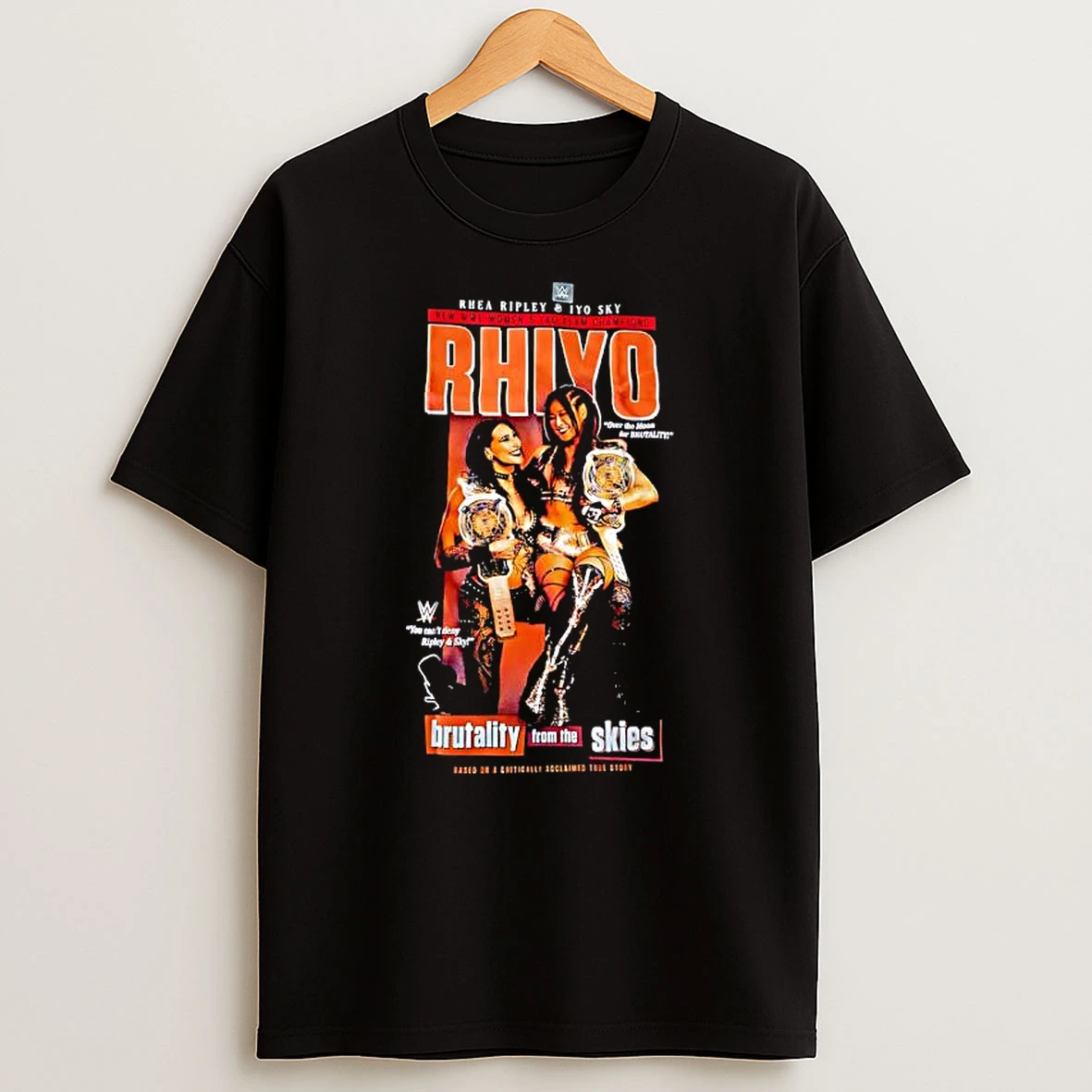 Rhiyo Rhea Ripley Iyo Sky Wwe Womens Tag Team Champions Brutality From The Skies T Shirt