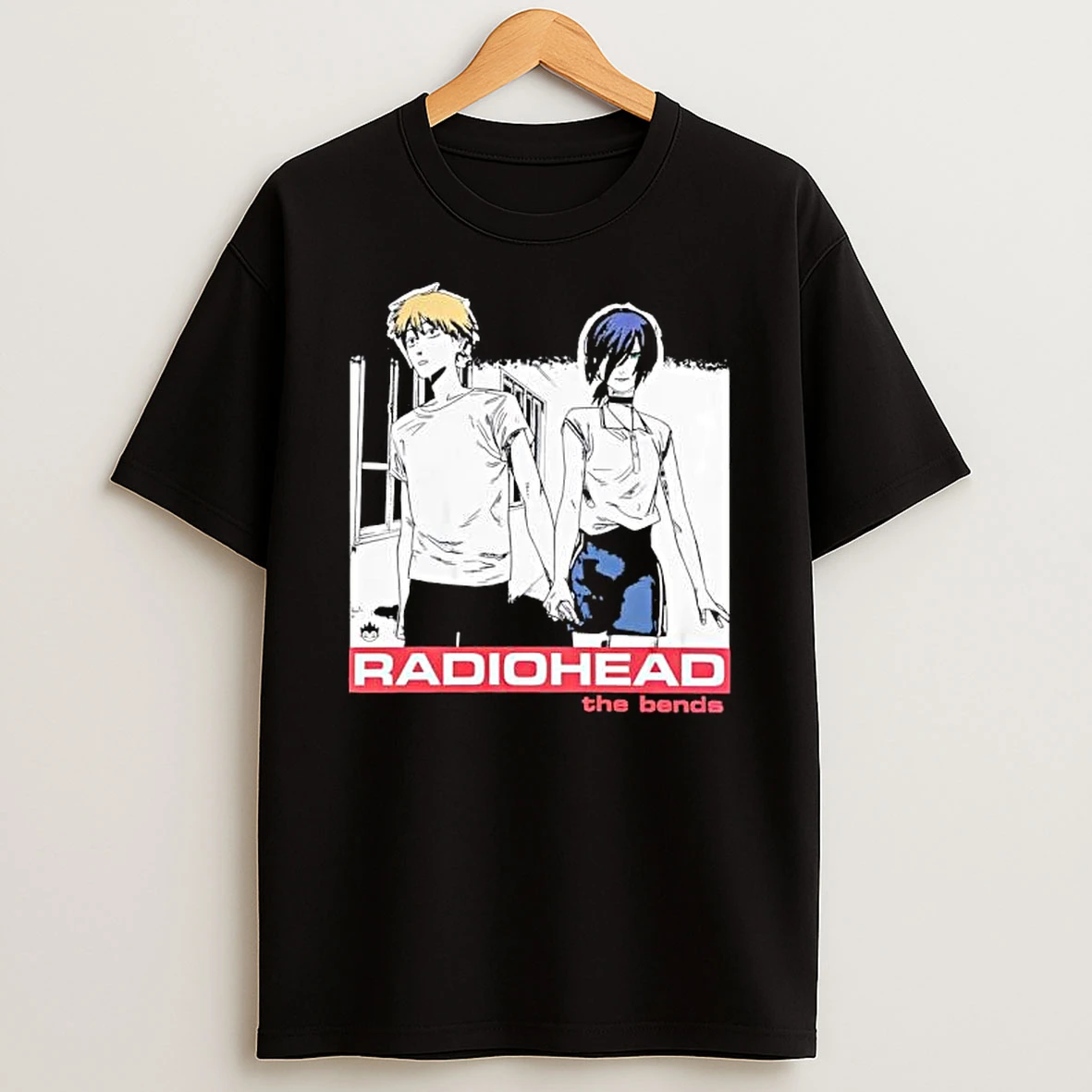 Radioheads Album The Bends Chainsaw Man Anime Series T Shirt