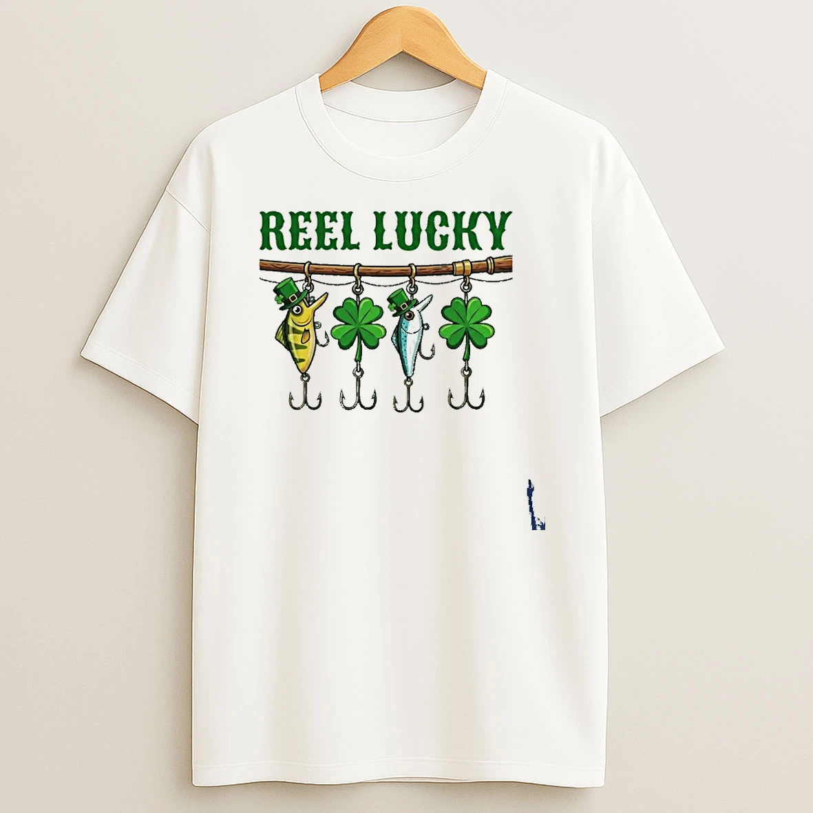 Reel Lucky St Patricks Day Fishing T Shirt