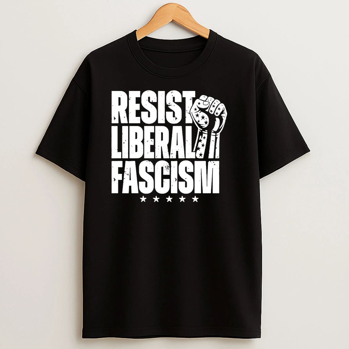 Resist Liberal Fascism Hand Off T Shirt