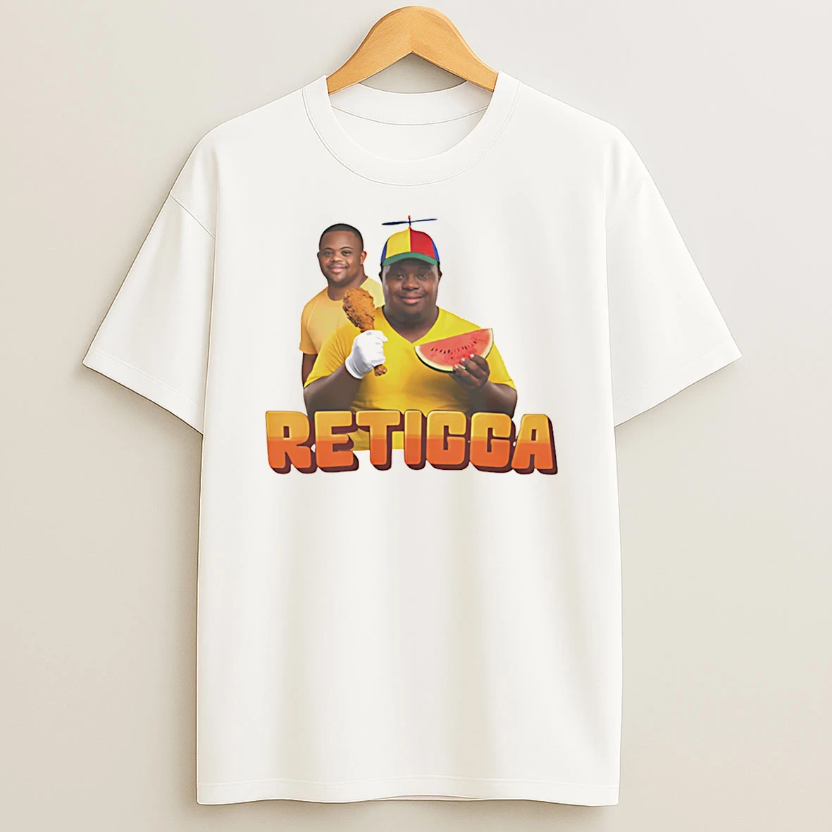 Retigga Fried Chicken And Watermelon Meme T Shirt