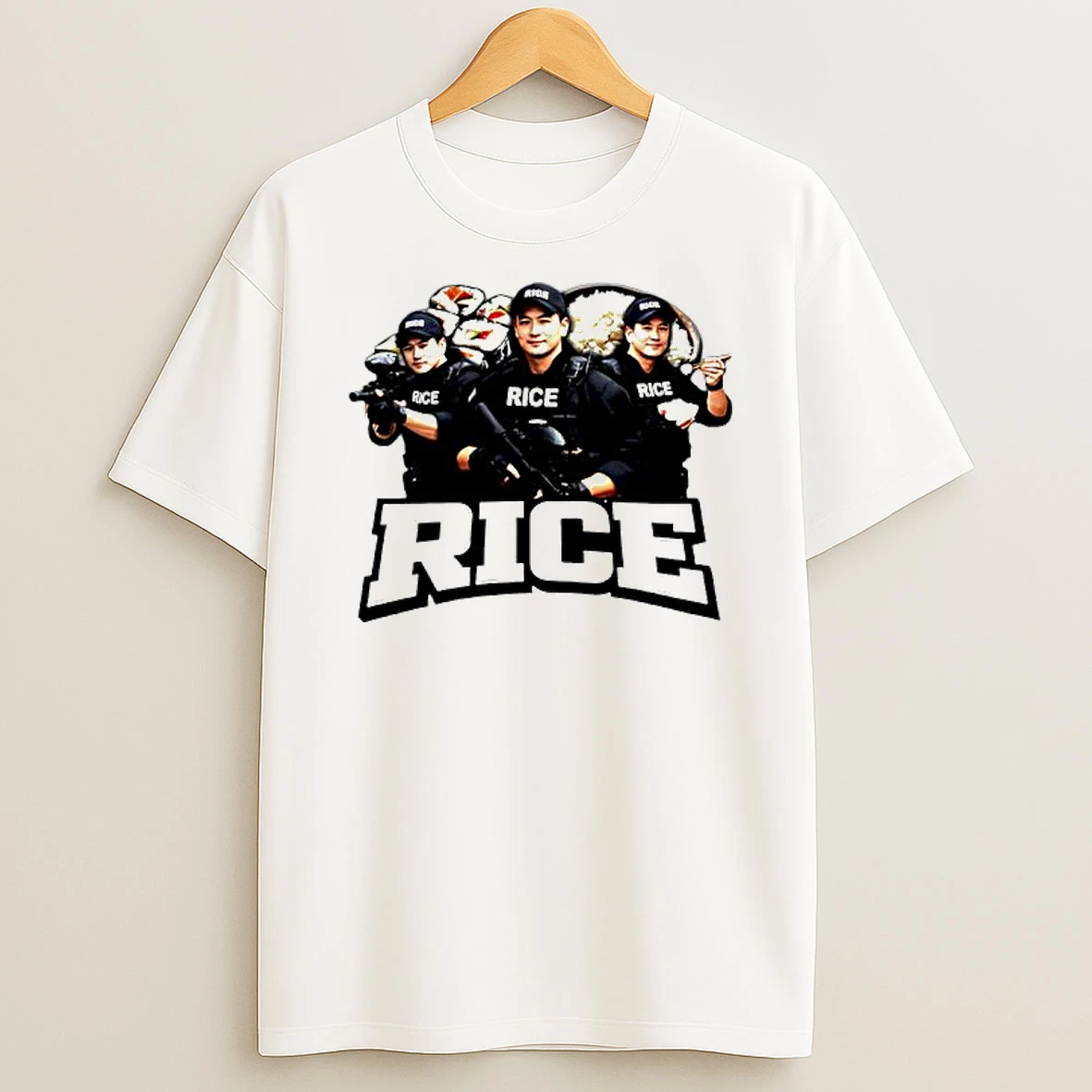 Rice Police Graphic T Shirt