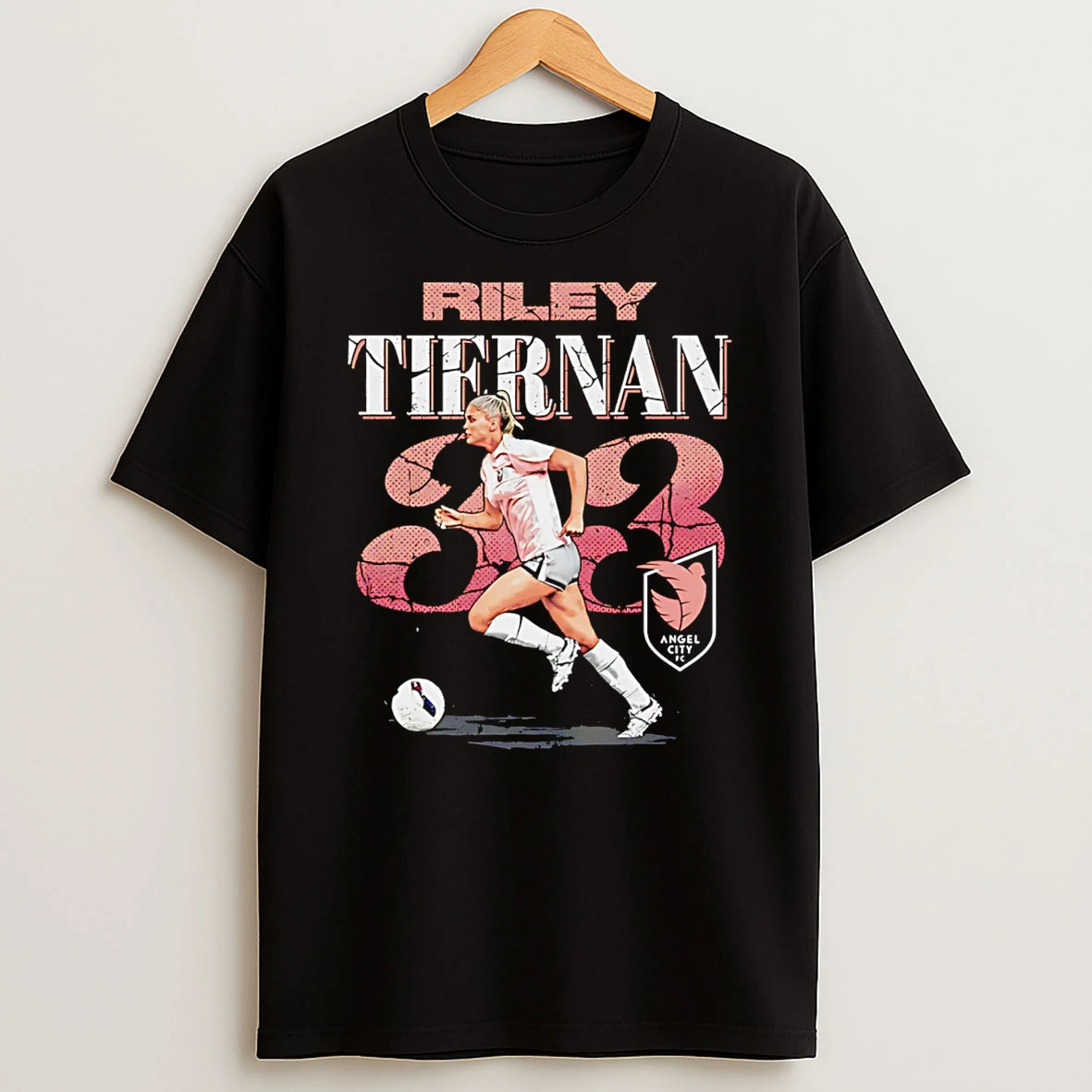 Riley Tiernan Angel City Fc Cracked Number Vintage T Shirt