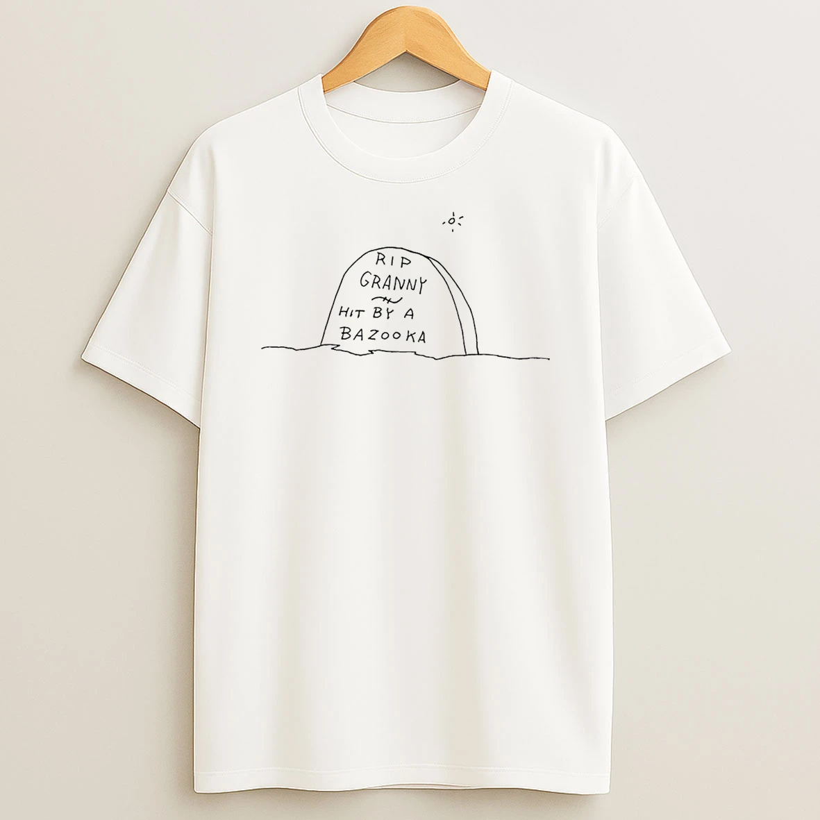 Rip Granny Hit By A Bazooka Paint T Shirt